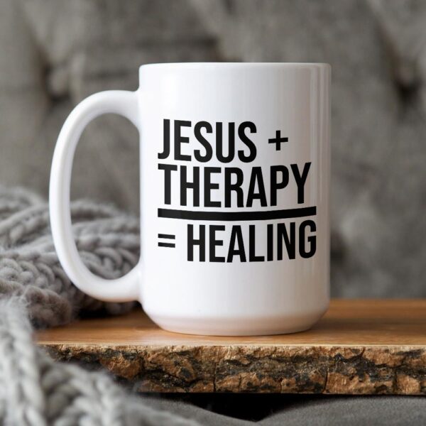 jesus and therapy mug