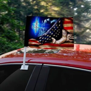 jesus car flags