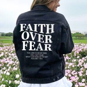 jesus denim jacket