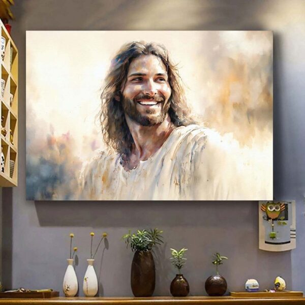 jesus face canvas