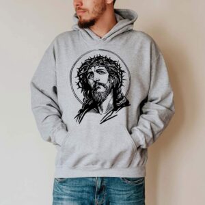 jesus face hoodie