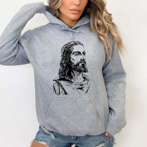 jesus face hoodie