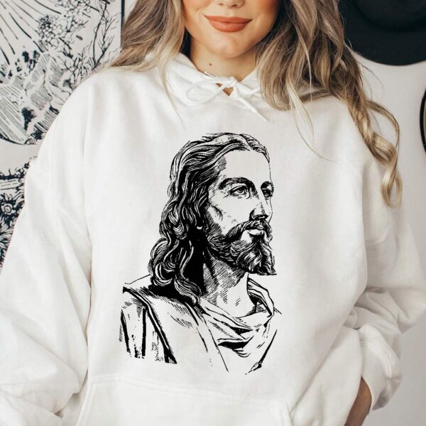 jesus face hoodie