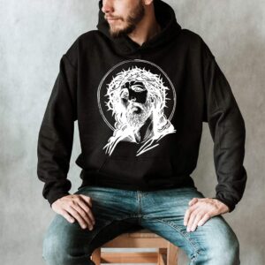 jesus face hoodie