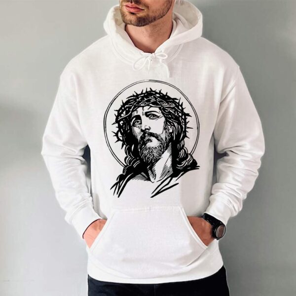 jesus face hoodie