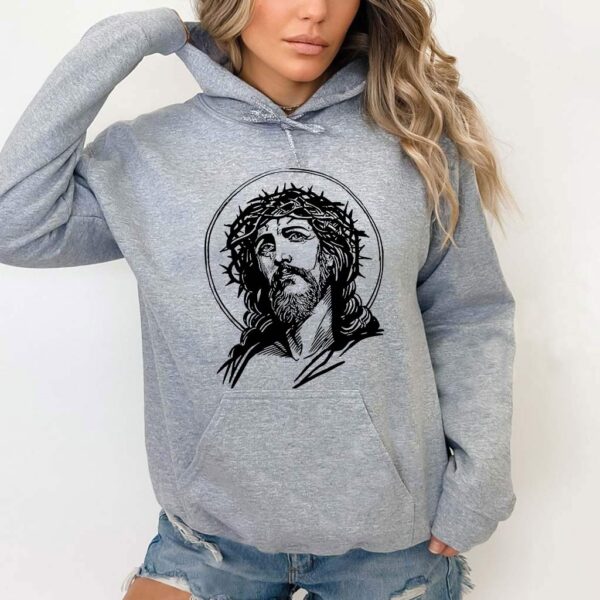 jesus face hoodie