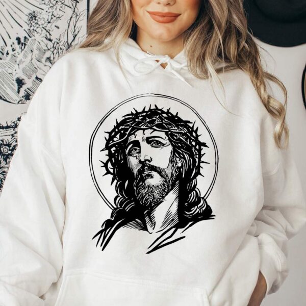 jesus face hoodie