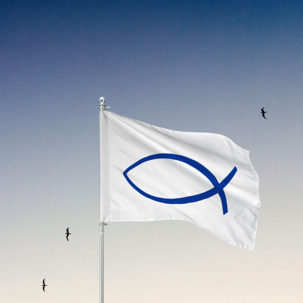 jesus fish flag