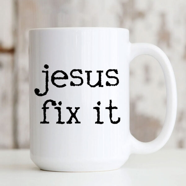 jesus fix it mug