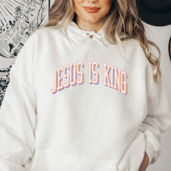 blue jesus is king hoodie