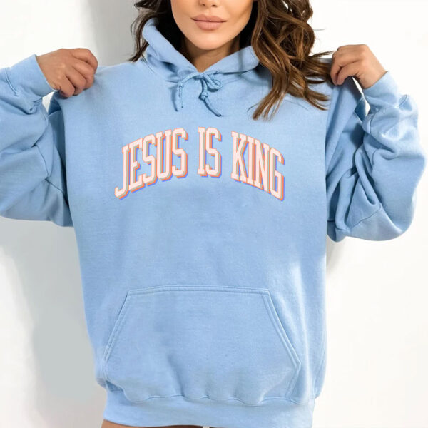 blue jesus is king hoodie