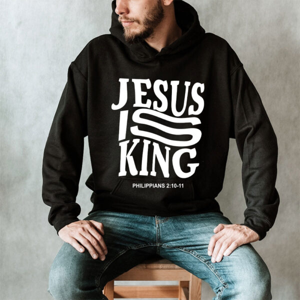 jesus is king hoodie blue