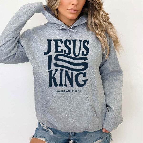 jesus is king blue sweatshirt