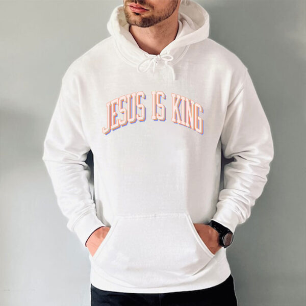 jesus is king blue hoodie