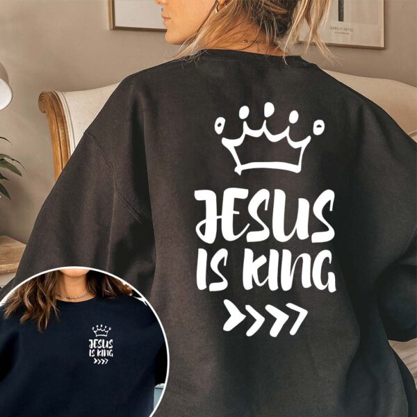 jesus is king sweatshirt white