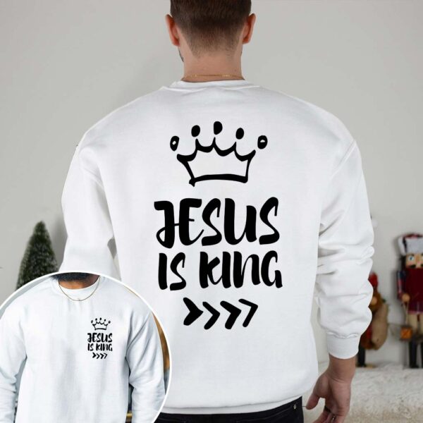 jesus is king sweatshirt white