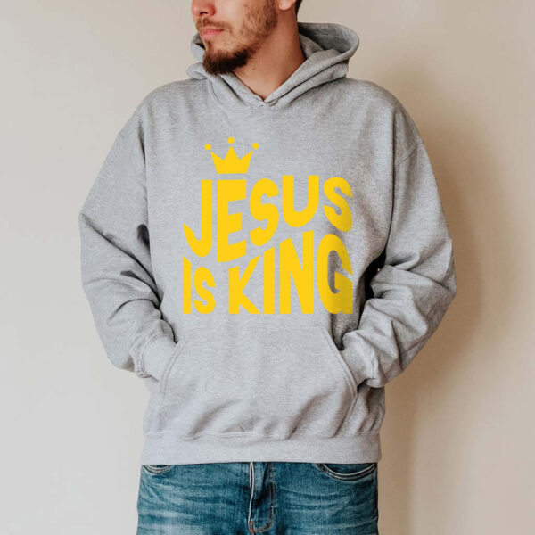 jesus is king yellow hoodie