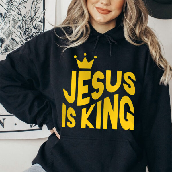 jesus is king yellow hoodie