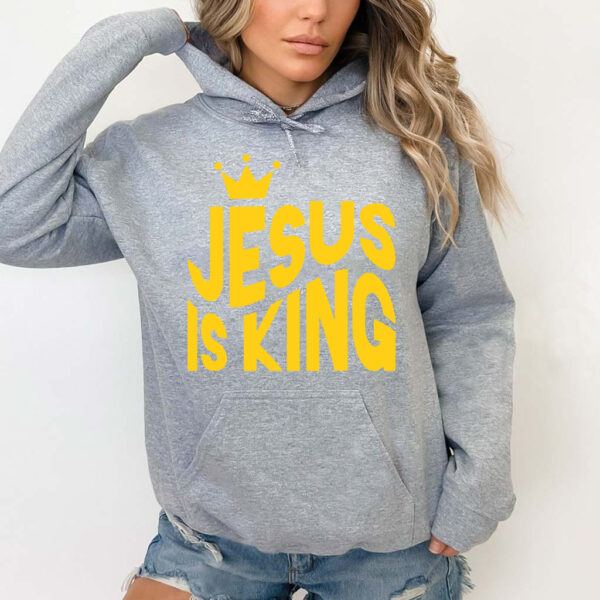 jesus is king yellow hoodie