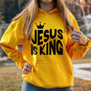 jesus is king yellow hoodie