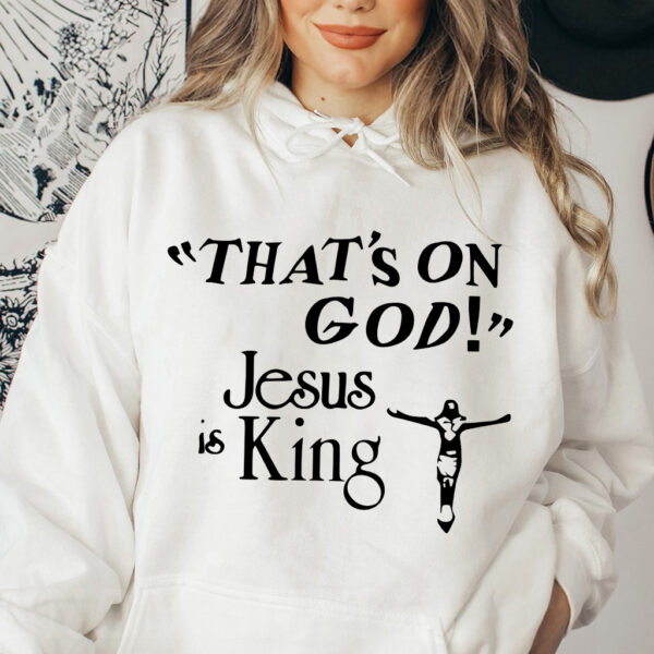 jesus is king hoodie yellow