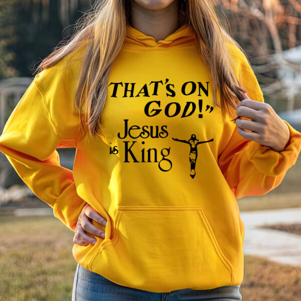 jesus is king hoodie yellow