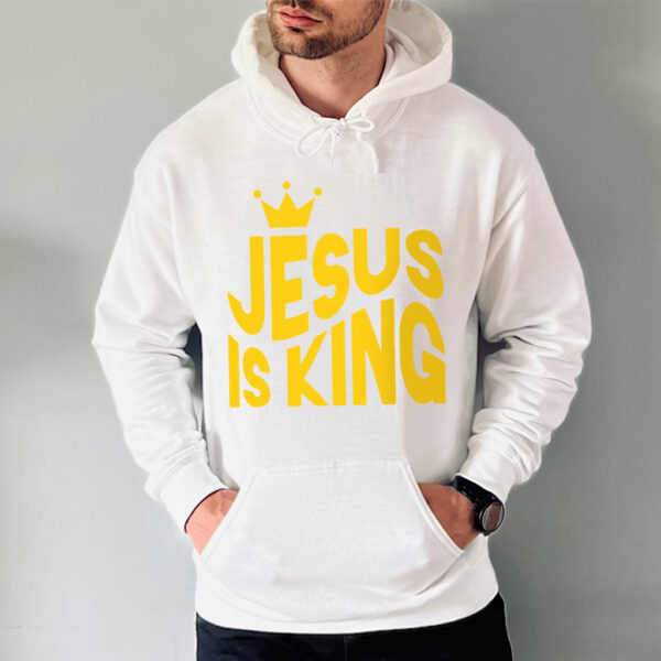 jesus is king yellow hoodie