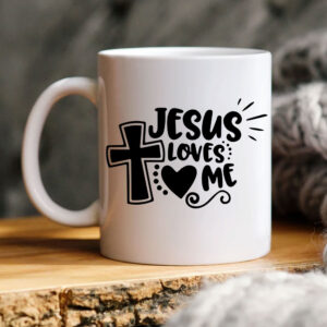 jesus loves me mug