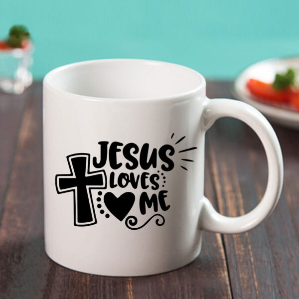 jesus loves me mug