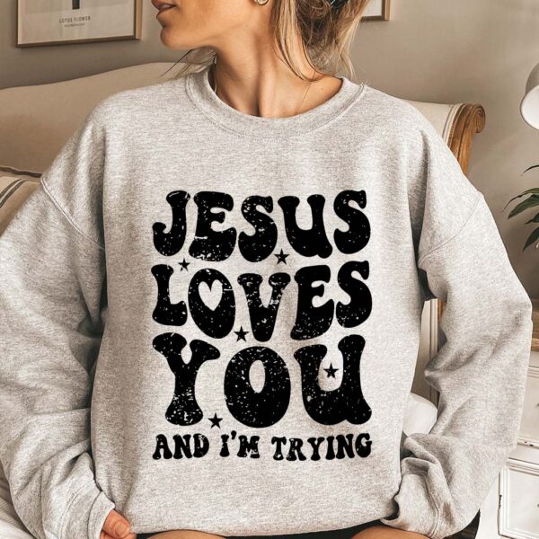 i love jesus but i cuss a little sweatshirt