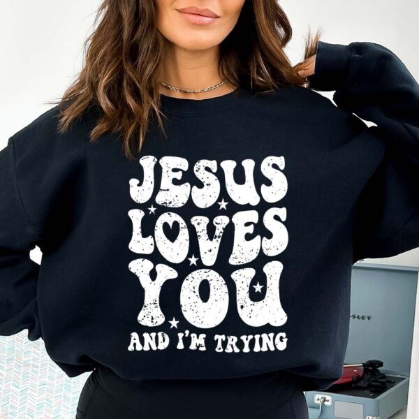 i love jesus but i cuss a little sweatshirt