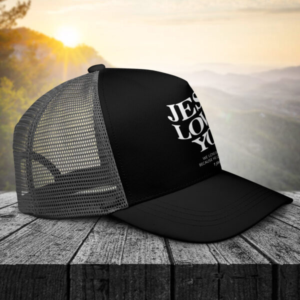 jesus loves you trucker hat