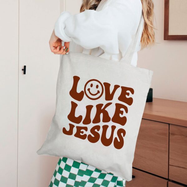 jesus loves you tote bag