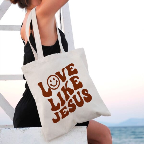 jesus loves you tote bag