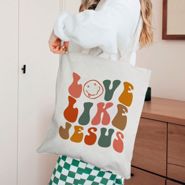 jesus loves you tote bag