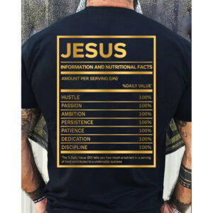 jesus nutrition facts t shirt