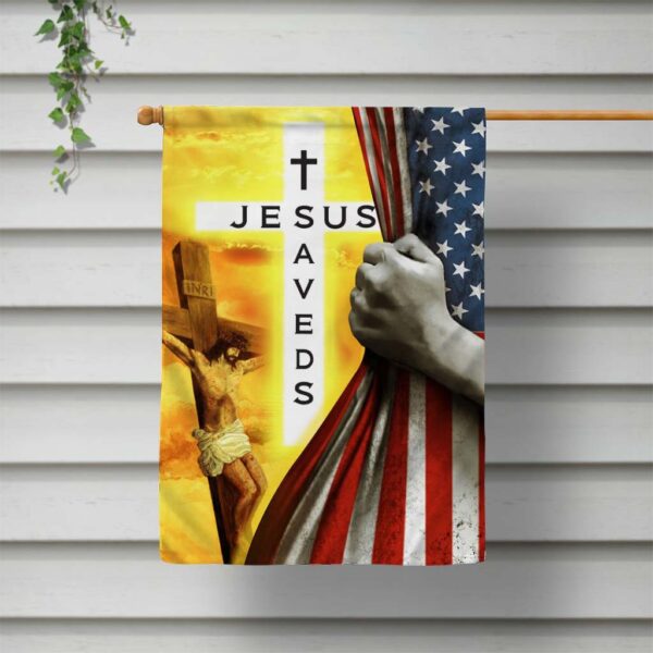 jesus saves flag