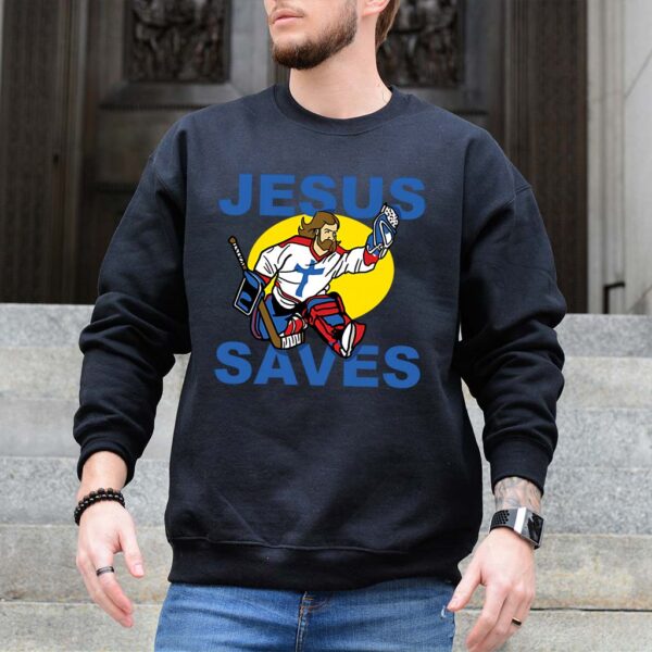 jesus saves hockey sweatshirt