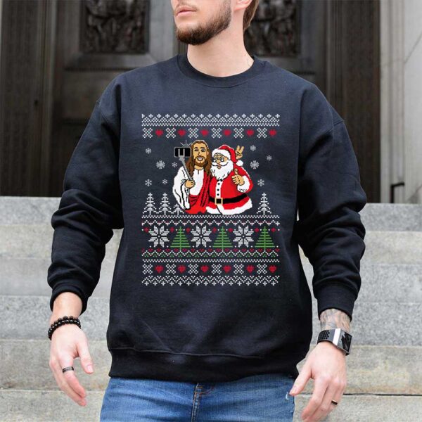 jesus selfie sweater