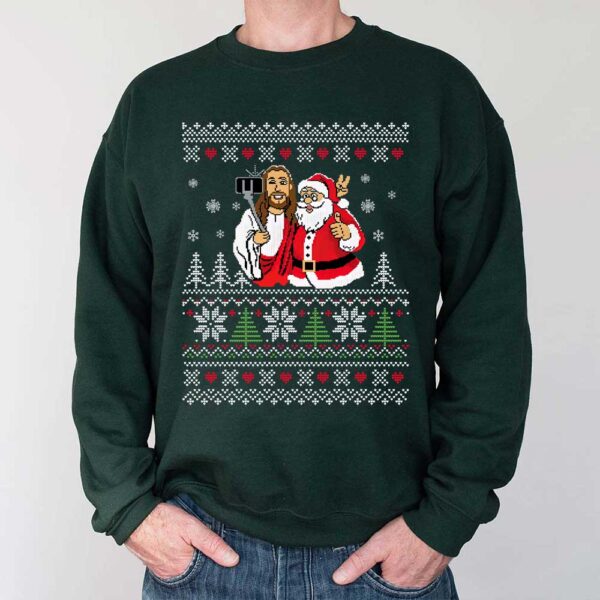 jesus selfie sweater