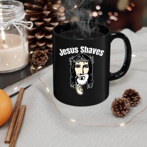 jesus shaves mug