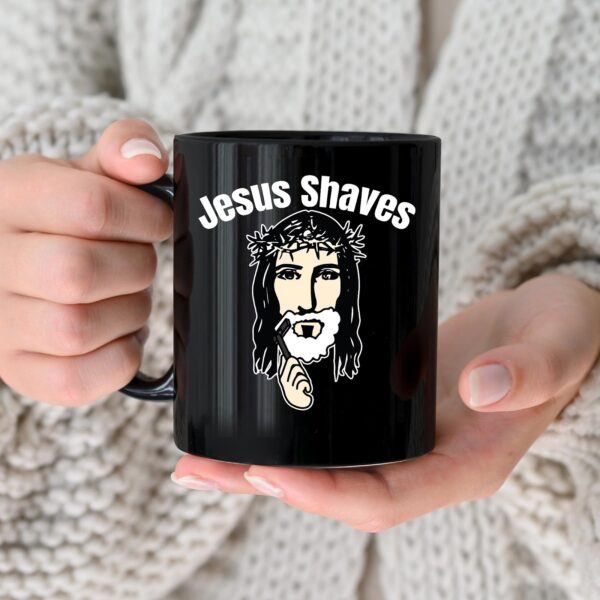 jesus shaves mug