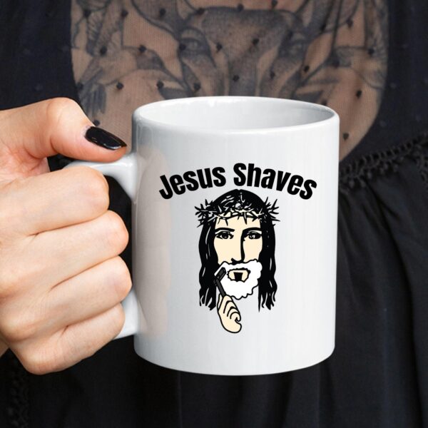 jesus shaves mug