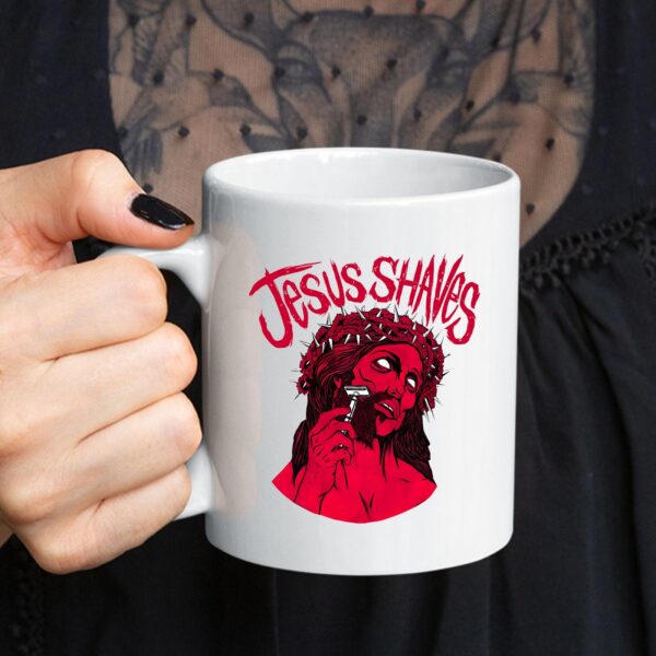 jesus shaves mug