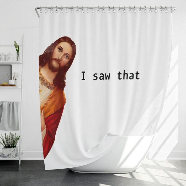 jesus shower curtain