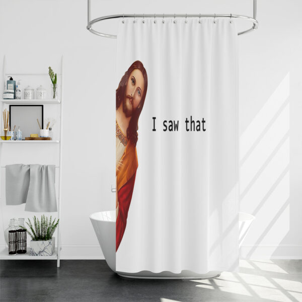 jesus shower curtain