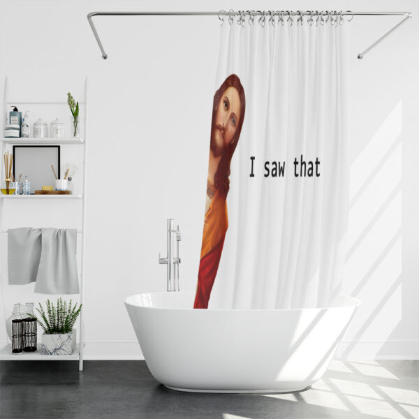 jesus shower curtain