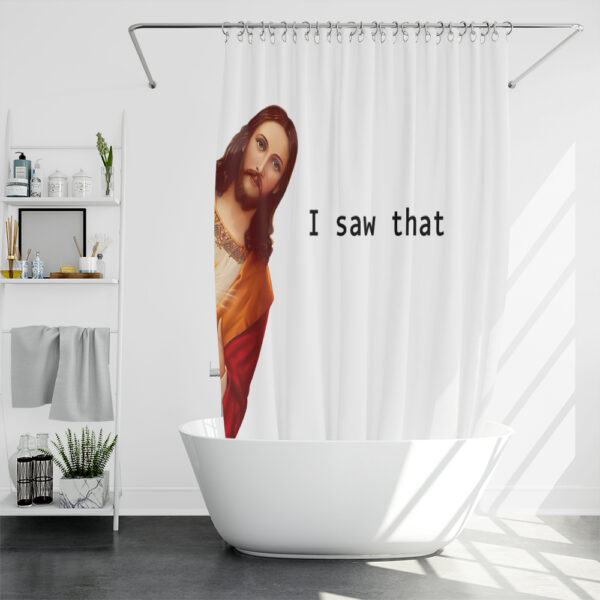 jesus shower curtain