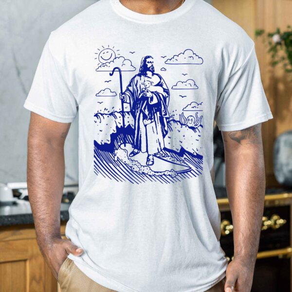 jesus surfing shirt