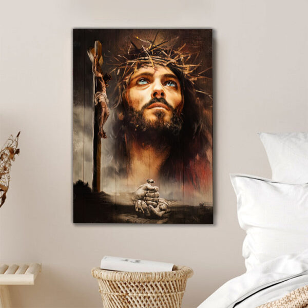 jesus walking on water canvas